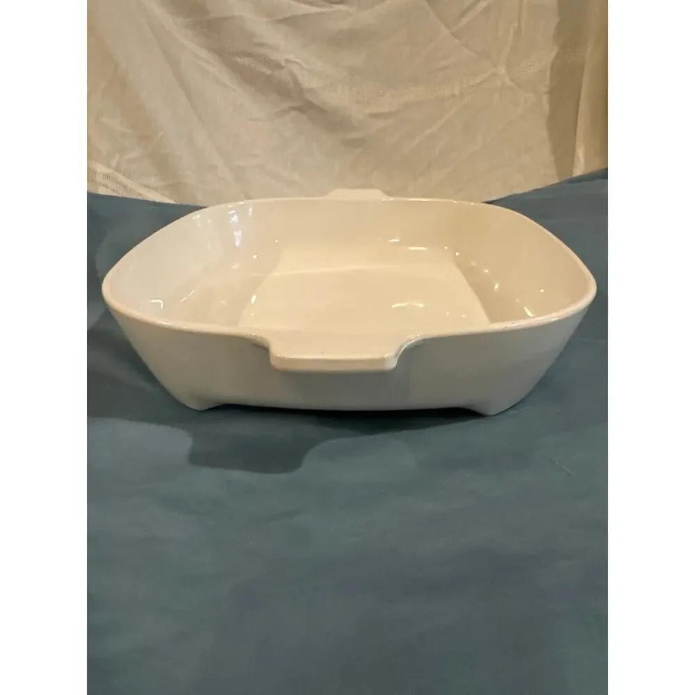 Vintage CorningWare Blue Scroll Microwave Browning Skillet Dish 10